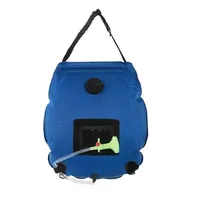 Portable Folding 20L Outdoor Camping Hiking Solar Heating Shower Bag with Switchable Shower Head and Hose