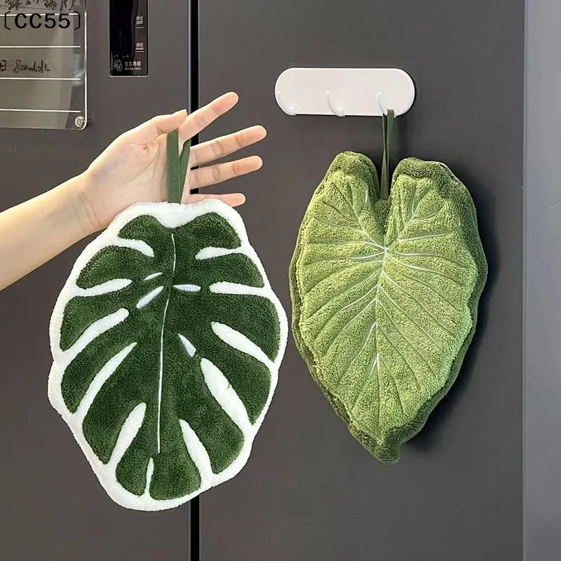 

Towels Cleaning Towel Absorbent Handkerchief Hanging Thickened Kitchen Towel Bathroom Kitchen Accessories〔CC55〕