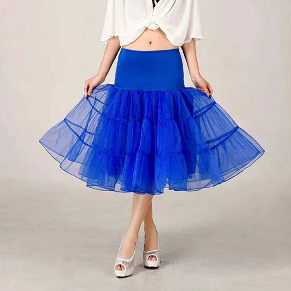 

STEPHANIE Women's Puffy Tutu Tulle Skirt Underskirt Party Elastic Waist Petticoat Vintage Dress Costume Cosplay