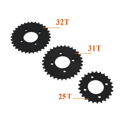 Piñón de cadena de motocicleta, engranaje de piñón trasero para cadena 428, 25T, 31T, 48MM, 110cc, 125cc, 140cc, barro, ATV, Quad, bicicleta, Buggy, Go Kart, 428