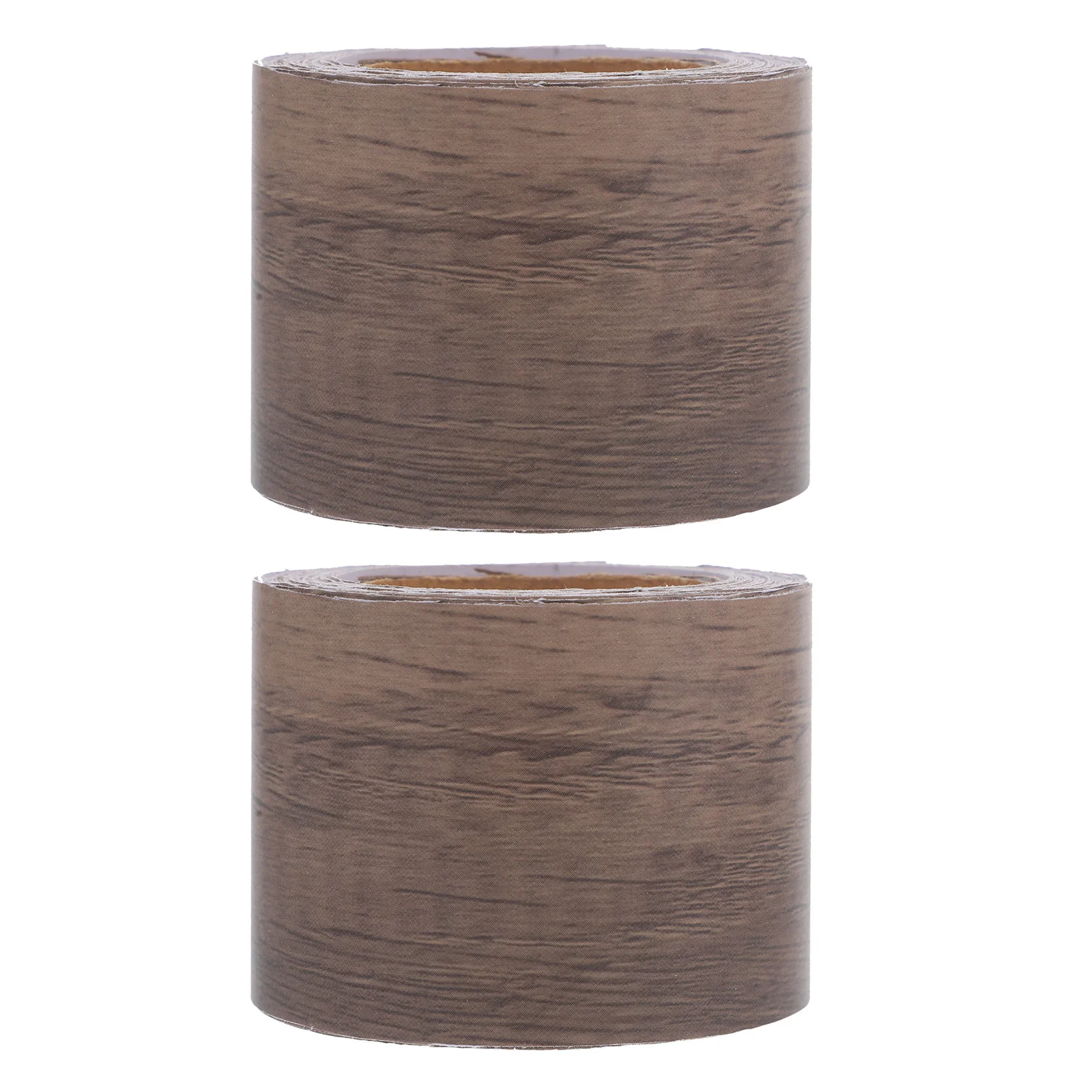 

2pcs 2 Rolls 393.00X2.00In Wood Grain Repair Tape Self-Adhesive Furniture Edging Strip For Tables Chairs Doors Cabinets Diy Home