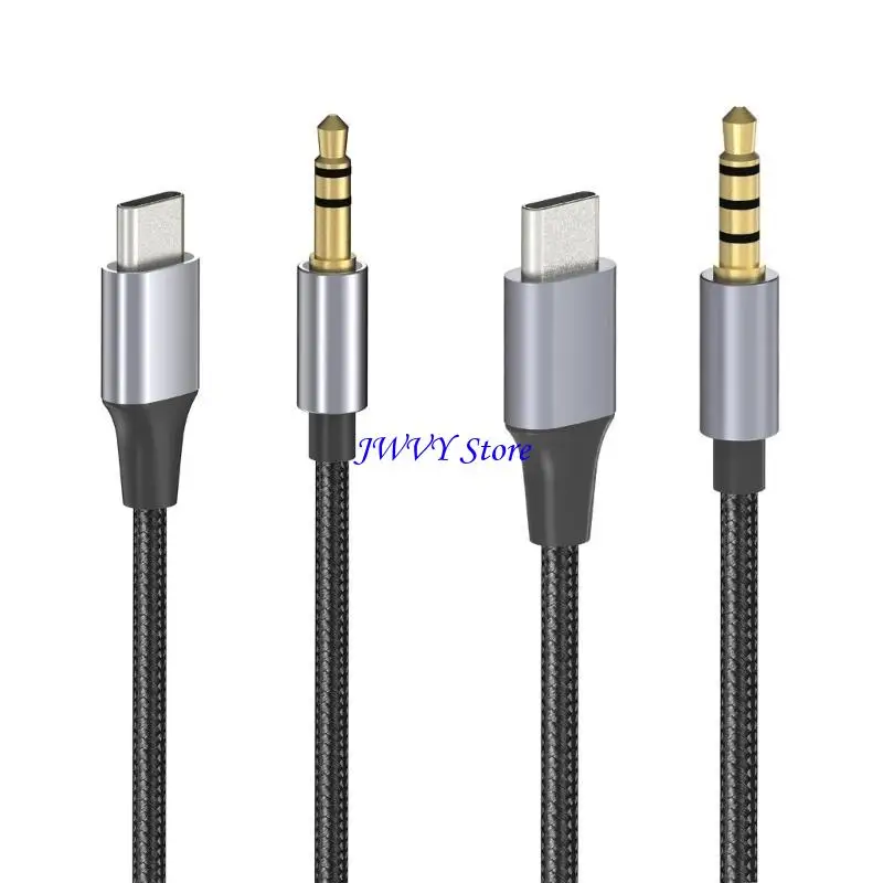 573A Type C to 3.5mm Aux Cable Speaker AUX Cord Wire for Car Headphones Tablets Phones USB C Converters Adapters Line