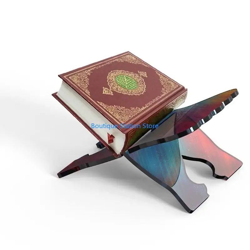 

Y55F Silicone Book Stand Mold Vintage Quran Holder Mold Folding Bible Stand Mold