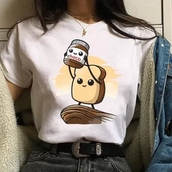 Nutella Print Grafische Vrouwen T-Shirt 90S Harajuku Mode T-Shirt Schattige Cartoon Tshirt Koreaanse Stijl Vrouwelijke Kawaii Casual Tops T-Shirt