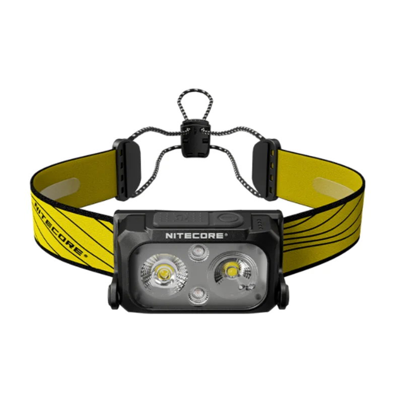 NITECORE lampu sorot LED NU25 UL V2, lampu depan 400Lumens dua sinar, lampu sorot Ultra ringan