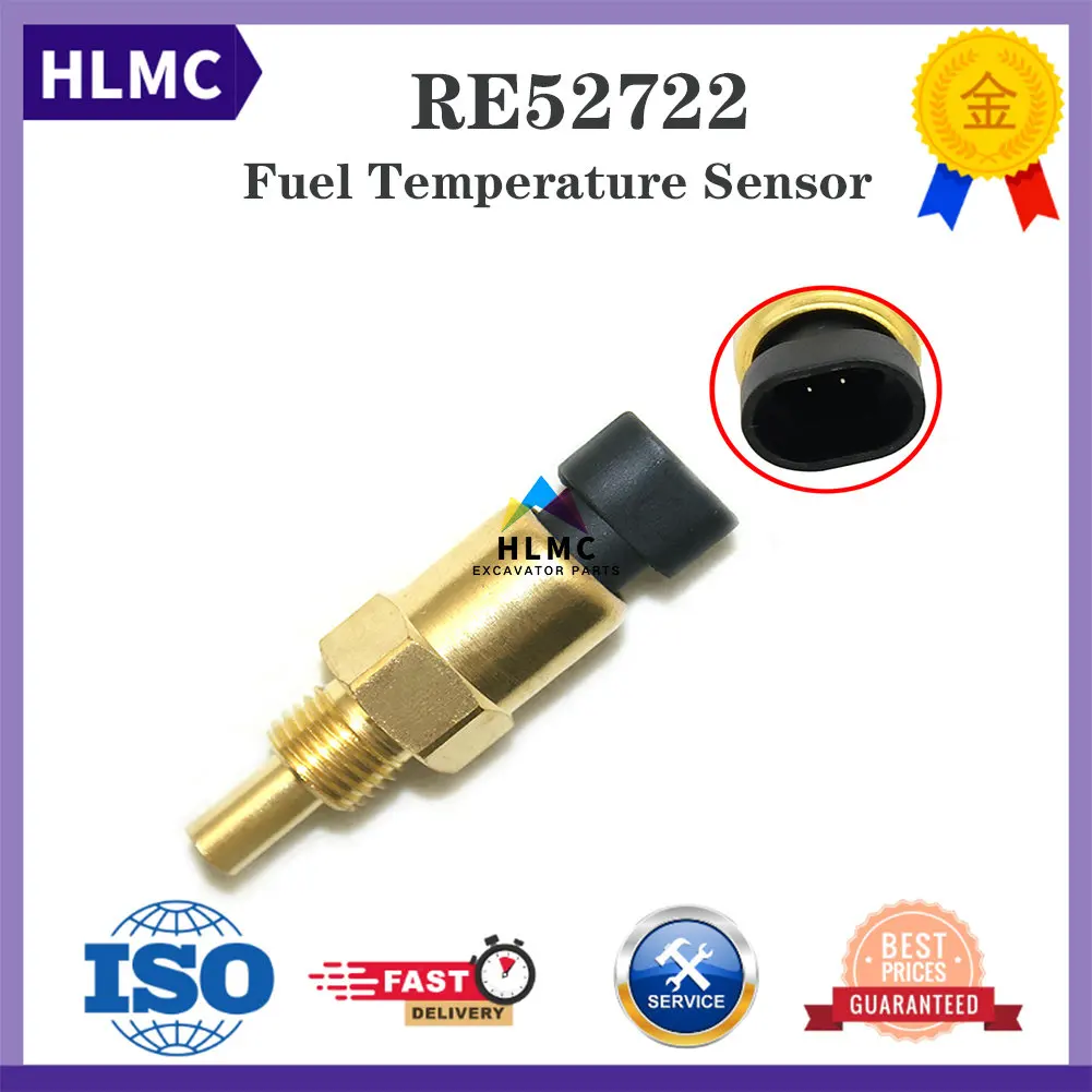 RE52722 Fuel Temperature Sensor For 1200 1400 1600 310G 310J 310K 310SJ 450J 550J 650J 700J 750J 755D 764