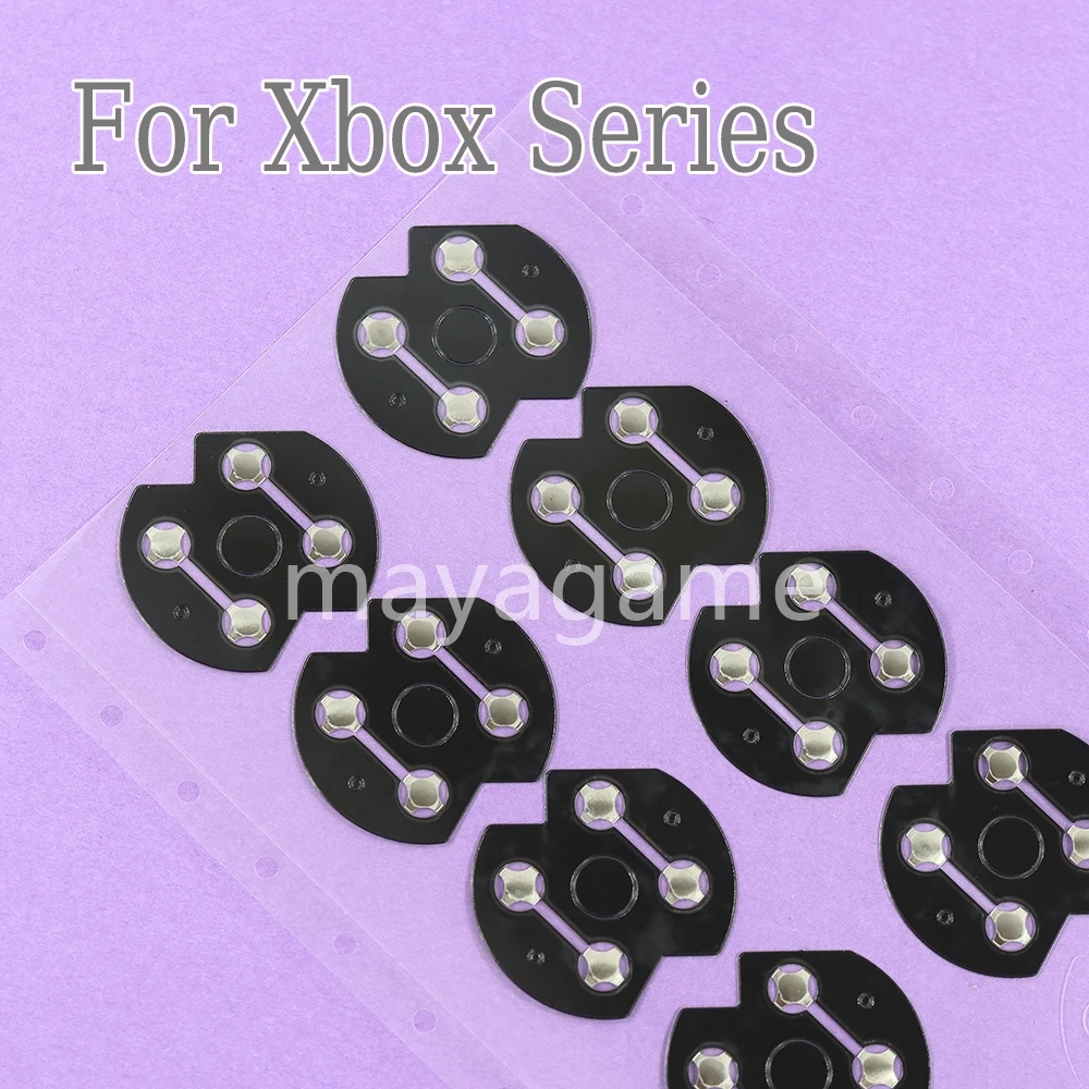 Pegatina de película conductora para mando de Xbox Series XSS XSX, 2 piezas, teclas cruzadas, d-pad, domo de Metal, placa PCB, botones