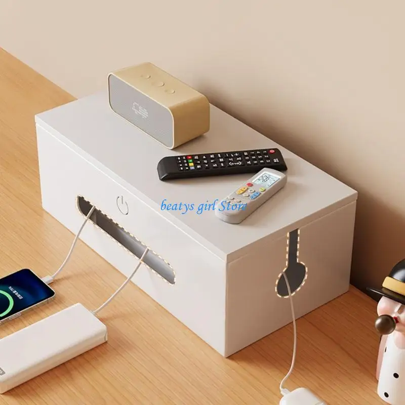 

C7AB Useful 32cm Wire Hider Box Suitable For Organized Work Zone And Living Area