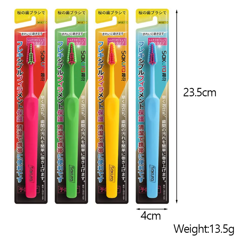 Sharp Pointed Creative High-end Household Adult Soft Bristled Toothbrush Couple Travel Set Color Random Deep Cleaning Gum Oral