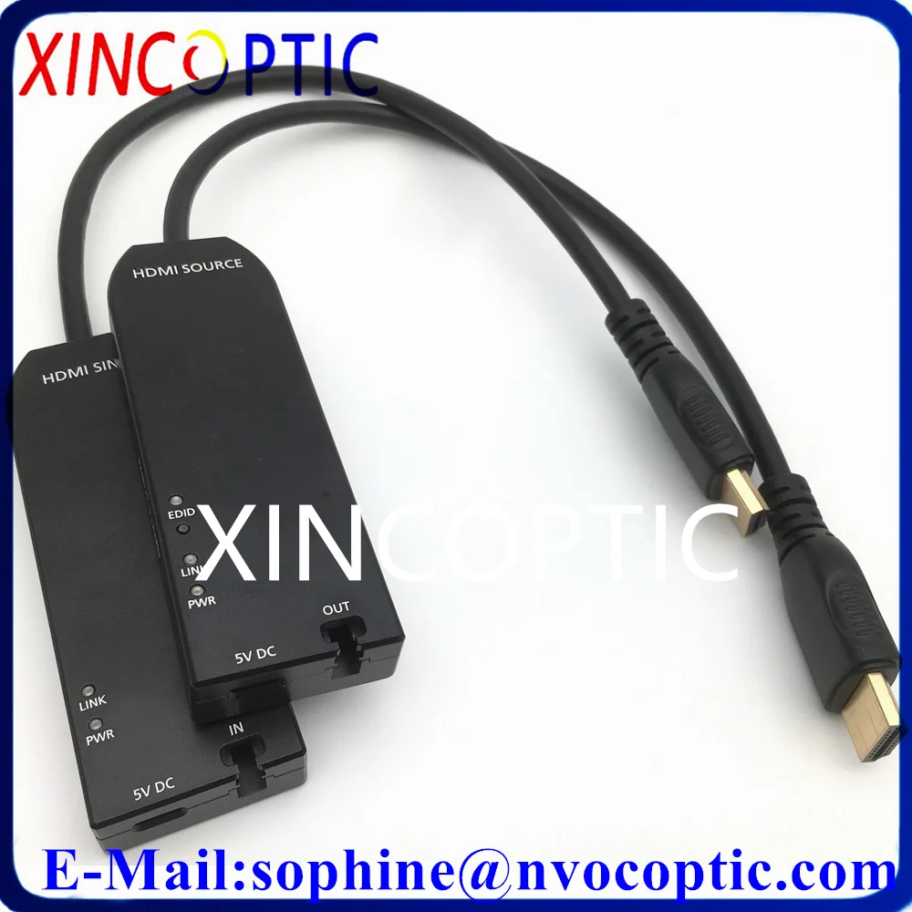 

1xLC HDMI-HDMI2.0 волоконный расширитель, 3840*2160 @ 60 Гц 4K HDMI видео преобразователь в разных режимах один LC 500M разъем