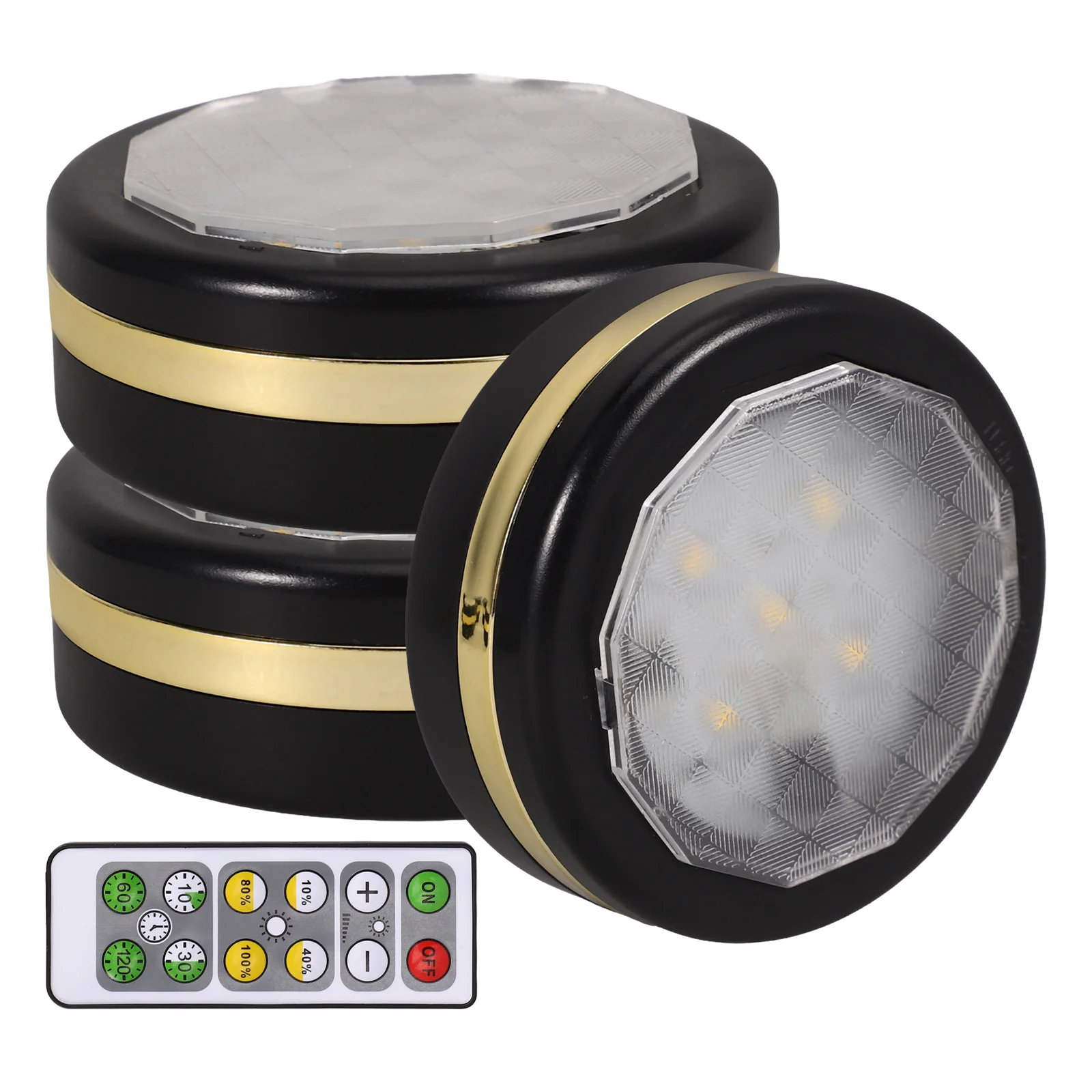 

1Set LED Night Light Remote Control Dimmable Bedside Lamp for Bedroom Kitchen Closet Cabinet Lighting Cabinet Light