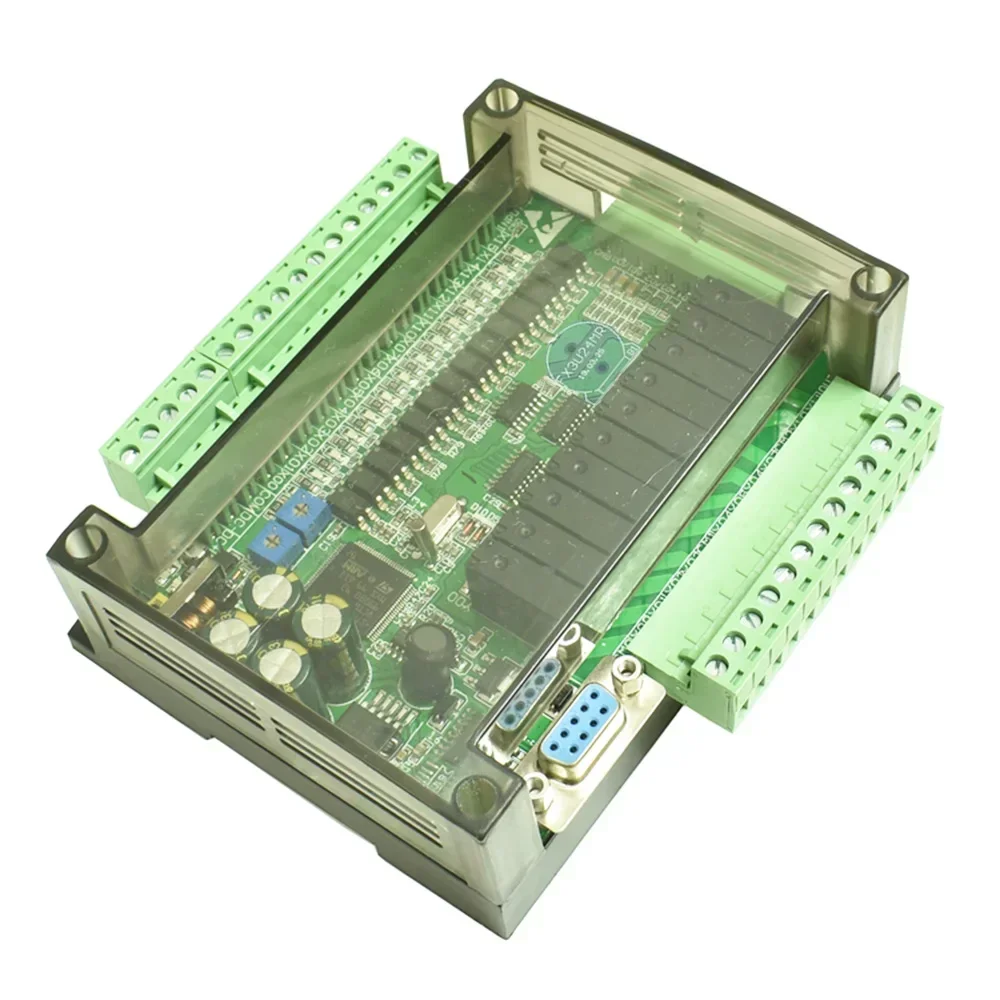 Industrial Controller Board FX3U FX3U-24MR FX3U-24MT Programable PLC 14DI/10DO Analog 6AI/2AO RS232 RS485