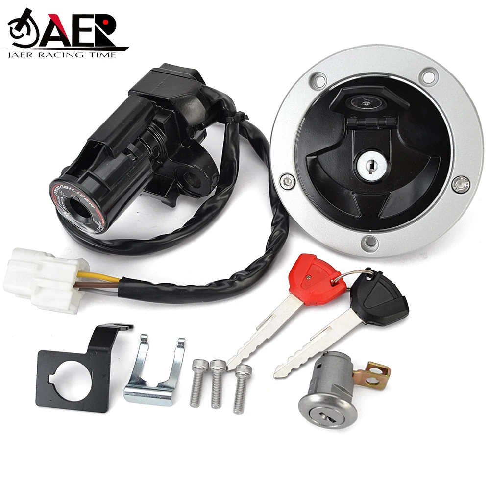 51049-0039 Fuel Gas Cap Ignition Switch Seat Lock Key for Kawasaki ZX636 ZX1000 Ninja ZX6R ZX10R Z1000S 27005-0556 27045-5470