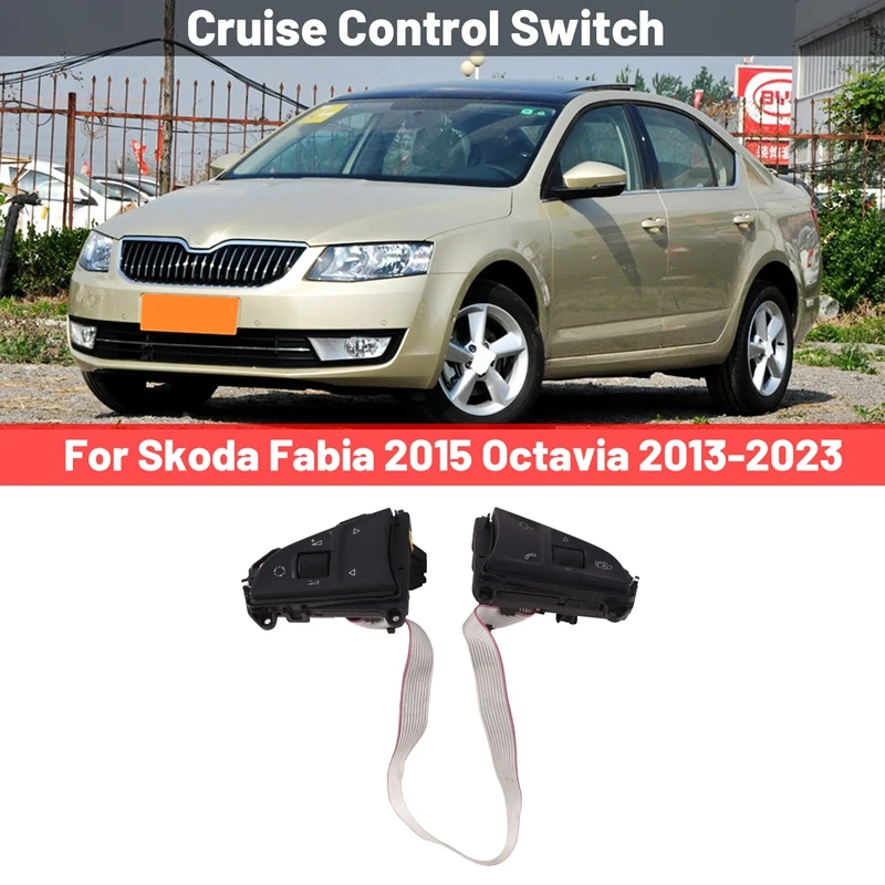 

Car Cruise Control Switch Cruise Control Switch 5E0919719A For Skoda Fabia 2015 Octavia 2013-2023