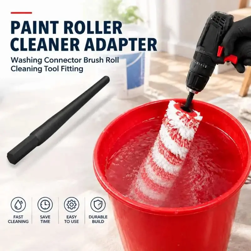 Paint Roll Cleaning Adapter Roller Washer Connector Brush Washing Tool Fitting
