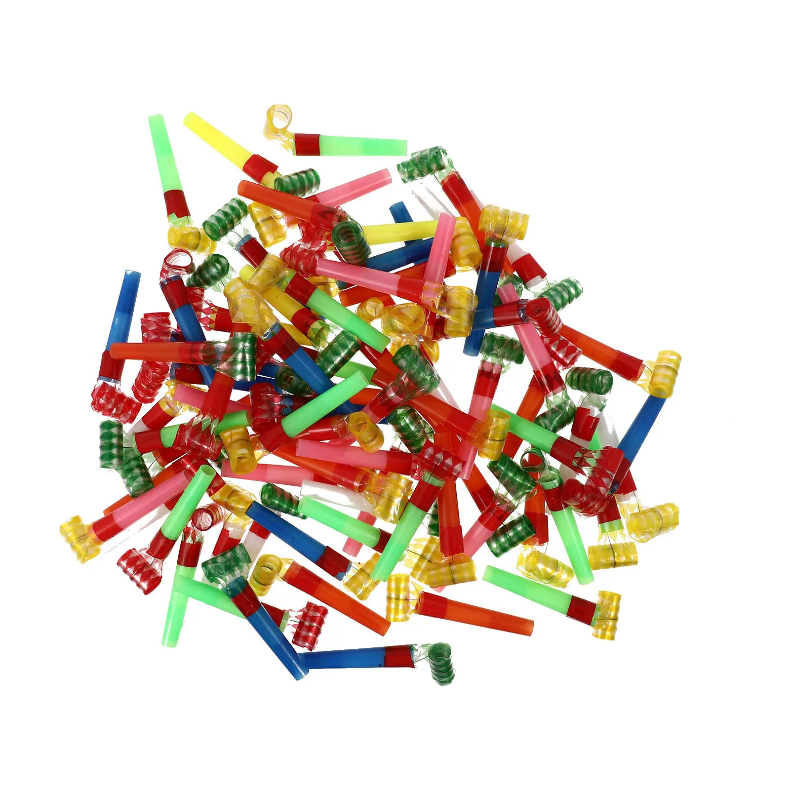 

50 шт. ярких разноцветных свистков-горшочков для вечеринок, свадеб, Хэллоуина, карнавалов и праздничных мероприятий