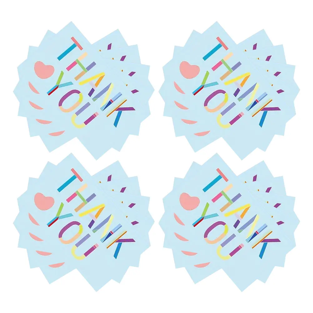 

300 Pcs Thank You Cards Bulk Baby Shower Envelope Funny Blank Note Colorful Thanks Business