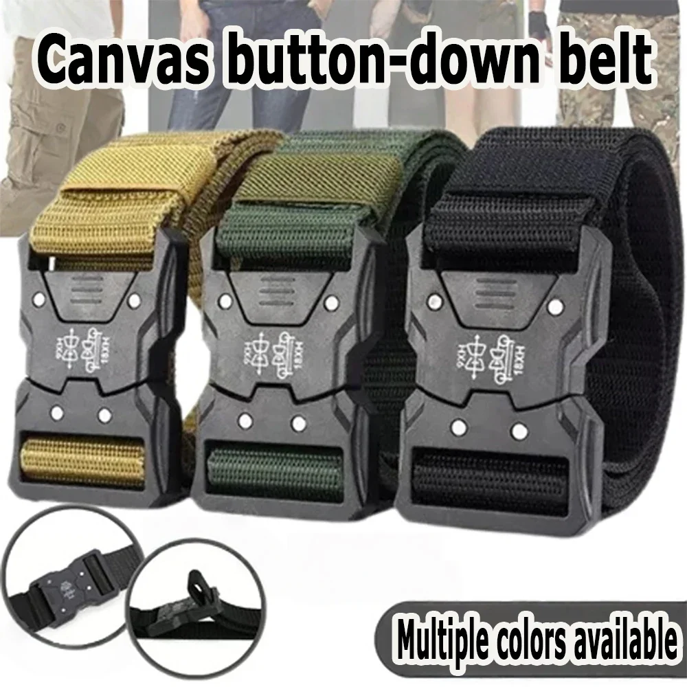 Men's Outdoor Buckle Belt, Quick Unlocking Casual Sportswear Adapter, Scratch Resistant Wear-resistant Wasit Belt