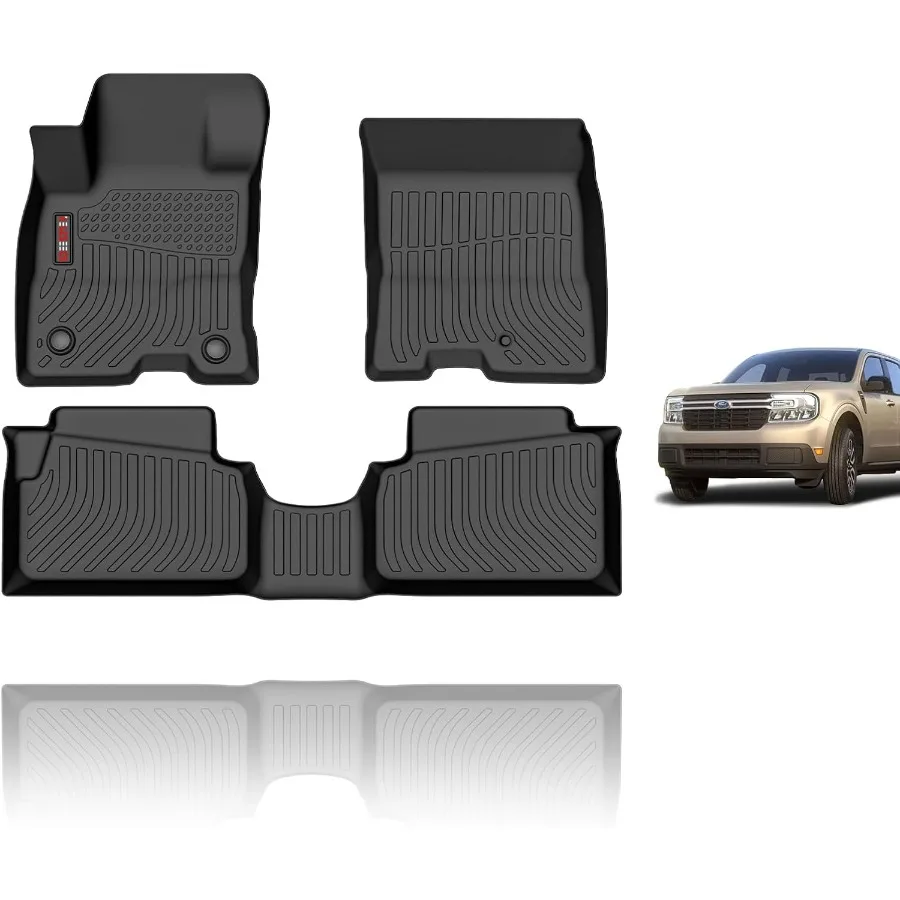 

Floor Mats Custom for 2025 2024 Maverick Hybrid 2023 2022 Maverick Hybrid All Weather Protection TPE Heavy Duty Automotive Fl