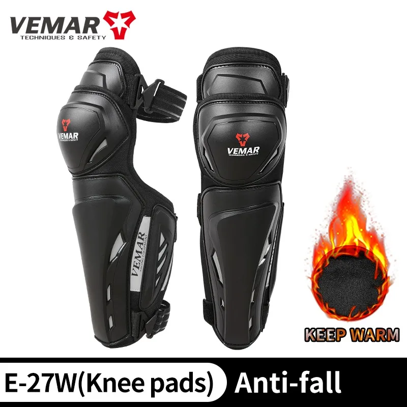 VEMAR Motorcycle Knee Pads Four Seasons/Winter Riding Protectors Leg Anti-fall Anti-collision Motorcycle Off-road Riding Gear