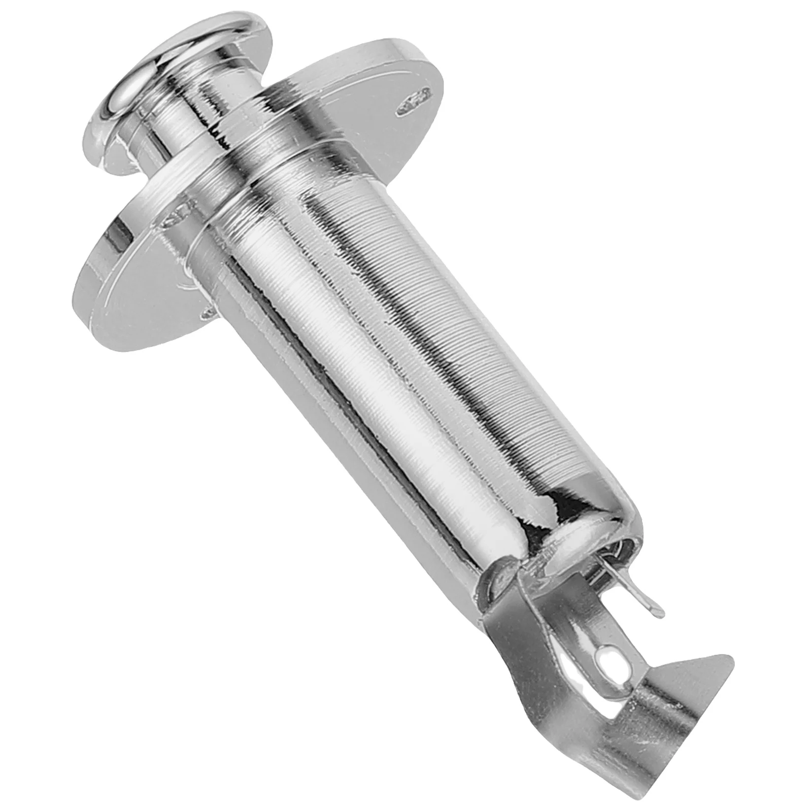 

Guitar Jack Socket Tube Plug Silver Color Bass Barrel Output Electric Accessories Stereo Mount Fittings Metal Connection