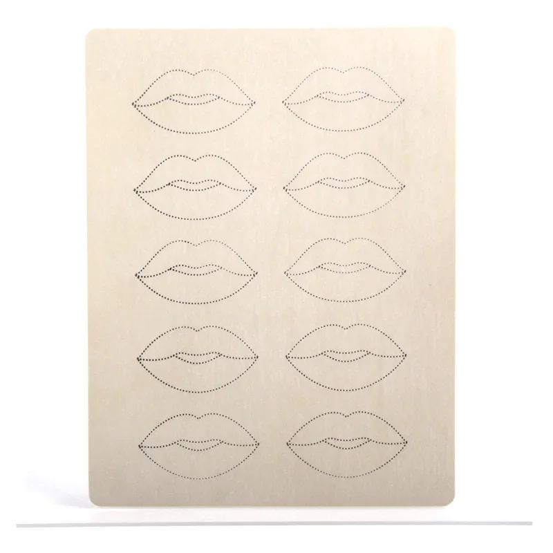 

1/5/10PCS Tattoo Lips Practice Skin No Ink Permanent Makeup Practice Tattoo Skin For Microblading Supplies
