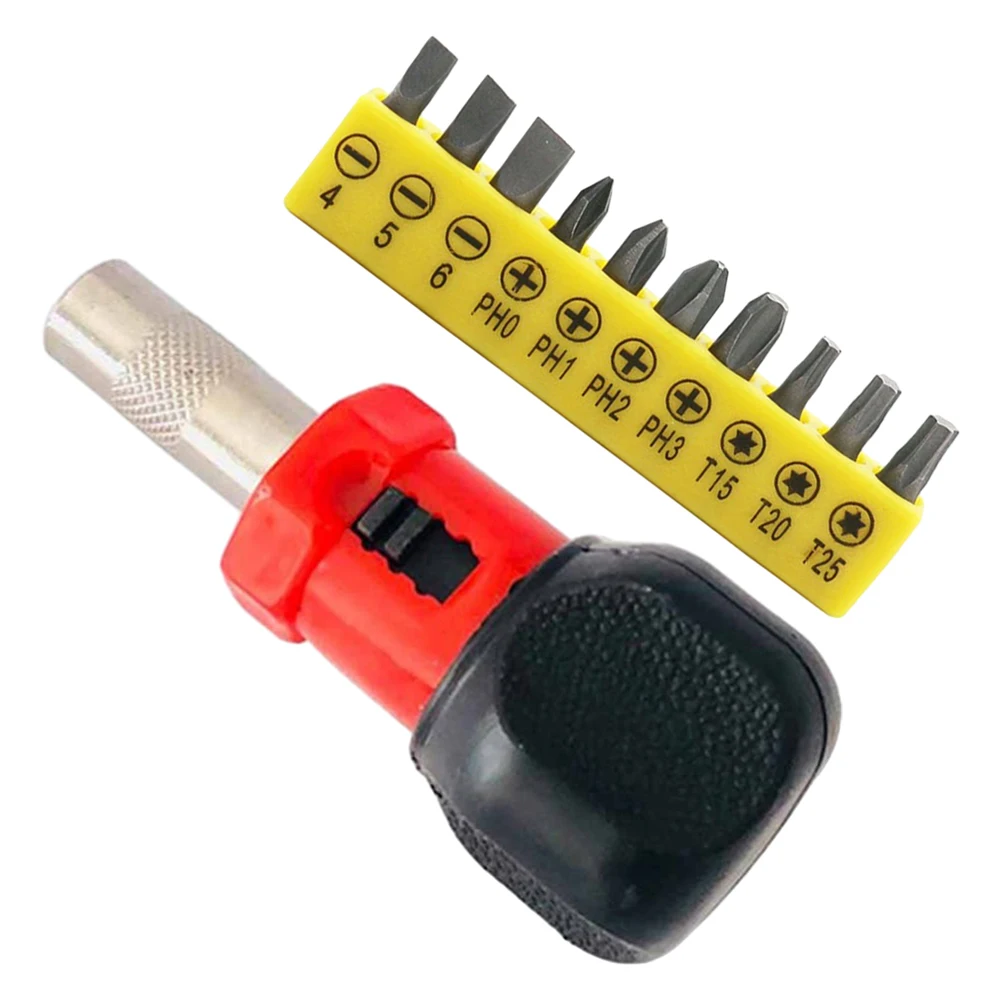 Multifunctional Ratchet Wrench Screwdriver Hex Bits Set 1/4\'\' Hex Socket Screw Driver Maintenance Tools PH0 PH1 PH2 T1 T20 T25