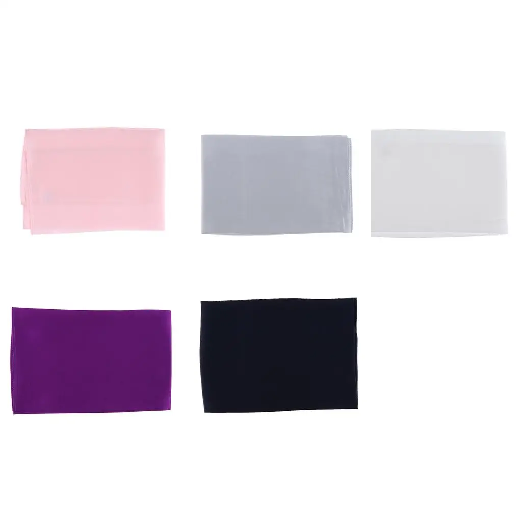 Plain Solid Pure Silk Pocket Square Handkerchief for Men Assorted