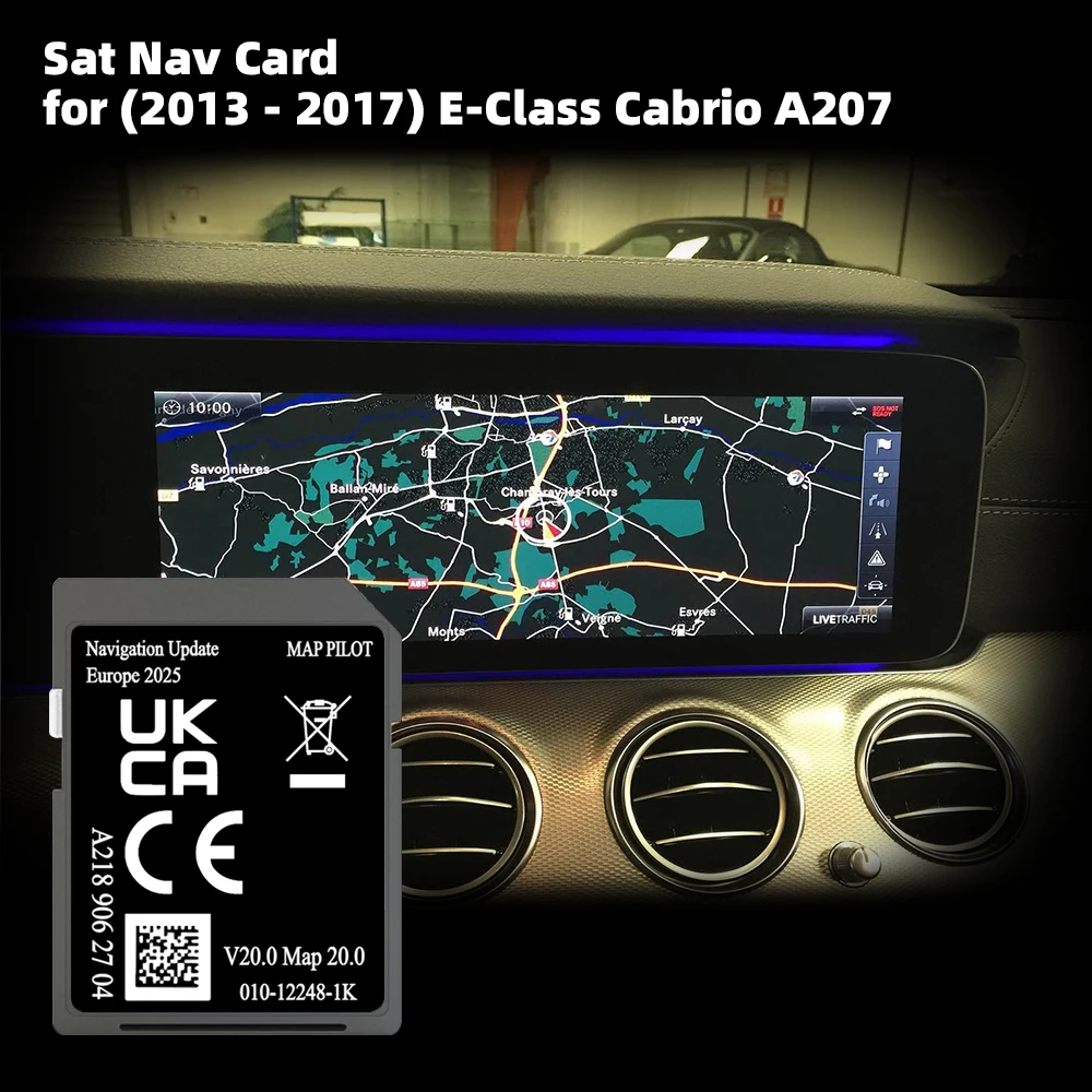 

A218 V19 SD для Mercedes E-класса с 12/2014 Обложка карты Албания Финляндия Бельгия Naving Карта 32 ГБ