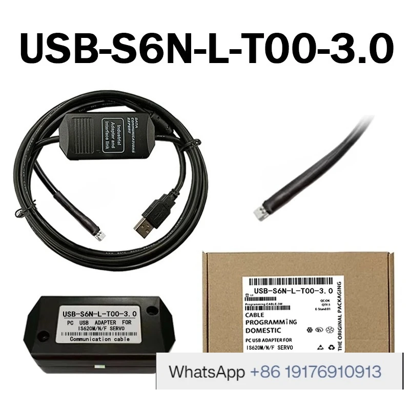 IS620N/IS620F Servo Communication Download Cable USB Debugging Tool S6N-L-T00-3.0 for Servo Motor Programming And Configuration
