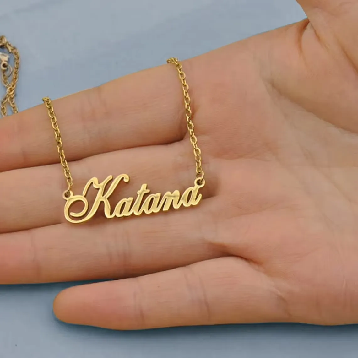 

Personalized Custom Name Necklaces For Women Fashion Jewelry Stainless Steel Signature Letter Necklace Bijoux Femme Gift For Her