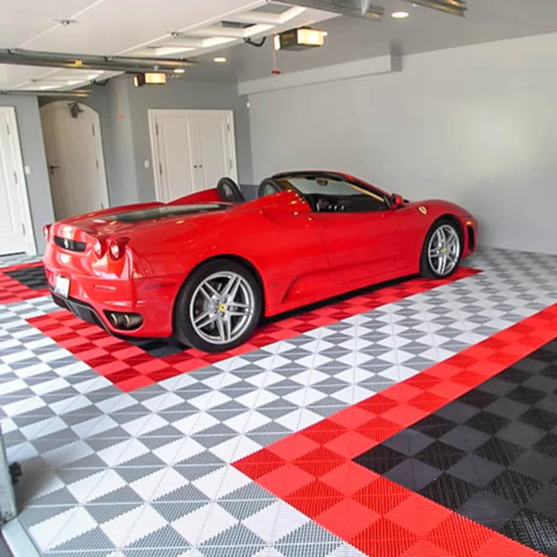 Garage Flooring Tiles And Car Interlocking Garage Floor Tiles Ce/strong Car Detailing Shop Plastic Modern Lf Indoor Open Profile