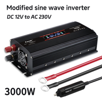 Modified Sine Wave Inverter 3000W DC 12V 24V To AC 220V Voltage  LCD Display Solar Car Transformer Converter Power Supply