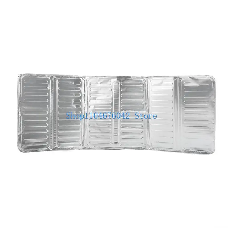 652F Three Side Splash Guard for Stove Aluminum Foil Cover Highly Heat Resistant and Easy to Clean for Kitchen Use