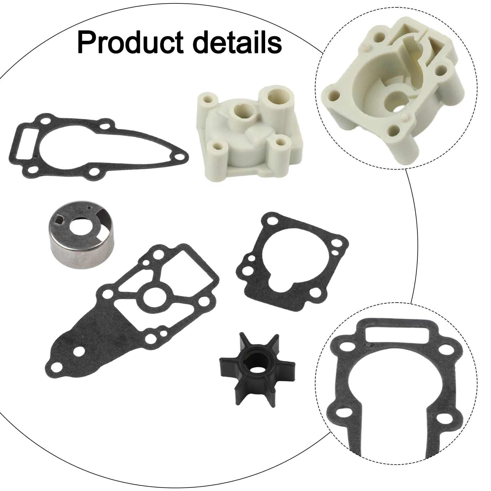 

Outboard Water Pump Repair Kit For Nissan Outboard 8HP For NS8B FOR 25HP For NS25C3 2003 For Tohatsu 9.8HP Outboard Engines M9.8