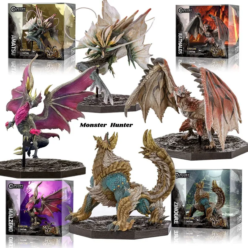 

In Stock Monster Hunter Anime Figure CUBE Series First Bullet Arashi Dragon Action Figure Toys for Boys Girls Kids Gift
