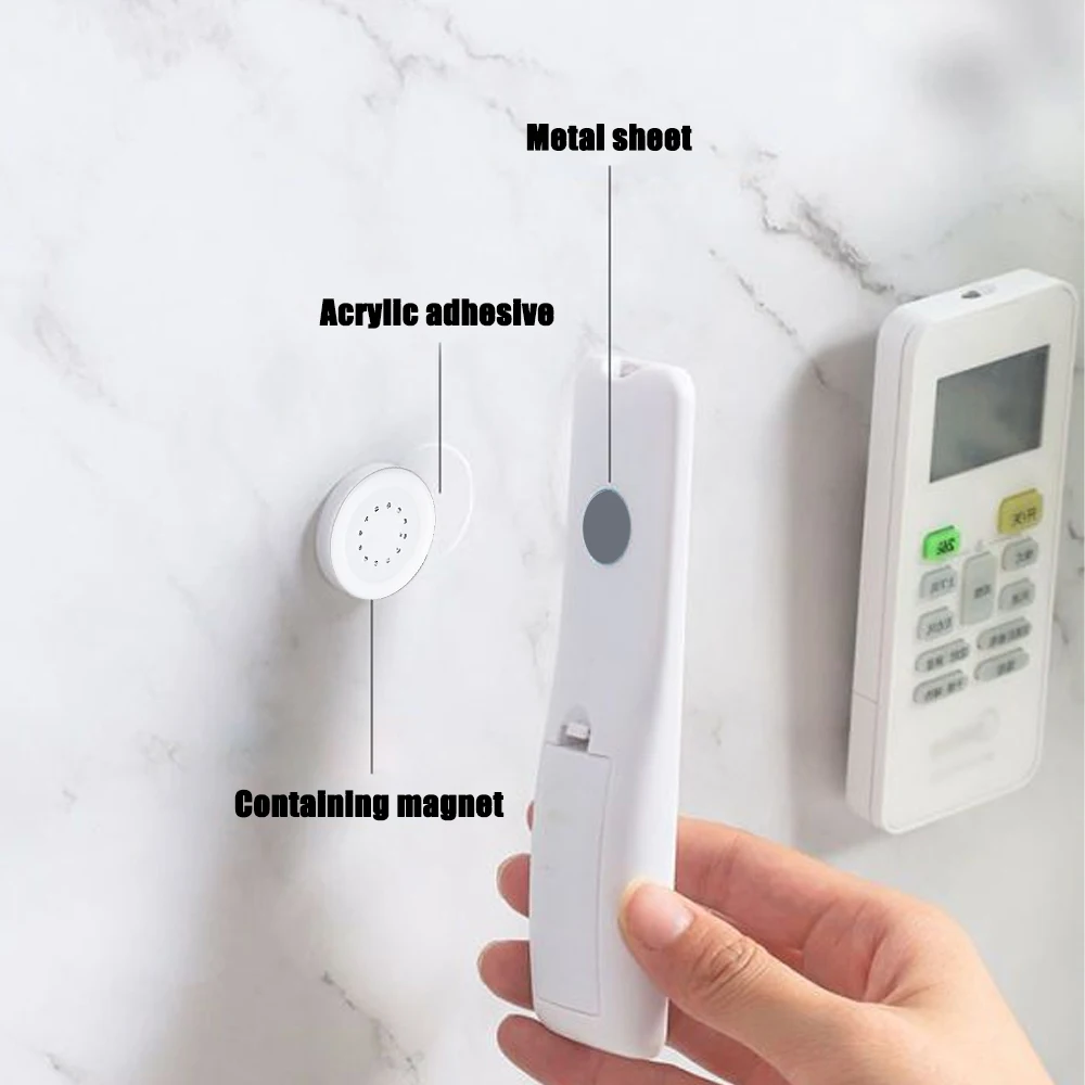 8/4/2PCS Magnetic Remote Control Holder Wall Mount Remote Control Organizer Self-Adhesive for Flat Surface Fit for TV AC Contro
