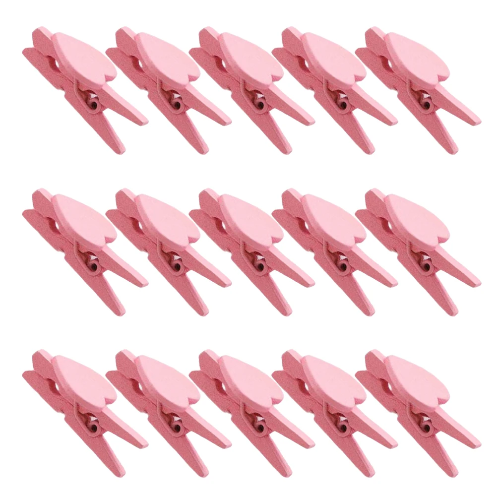 

50 Pcs Love Clip Heart-shaped Office Clips Supplies Card Placement Photo Folder