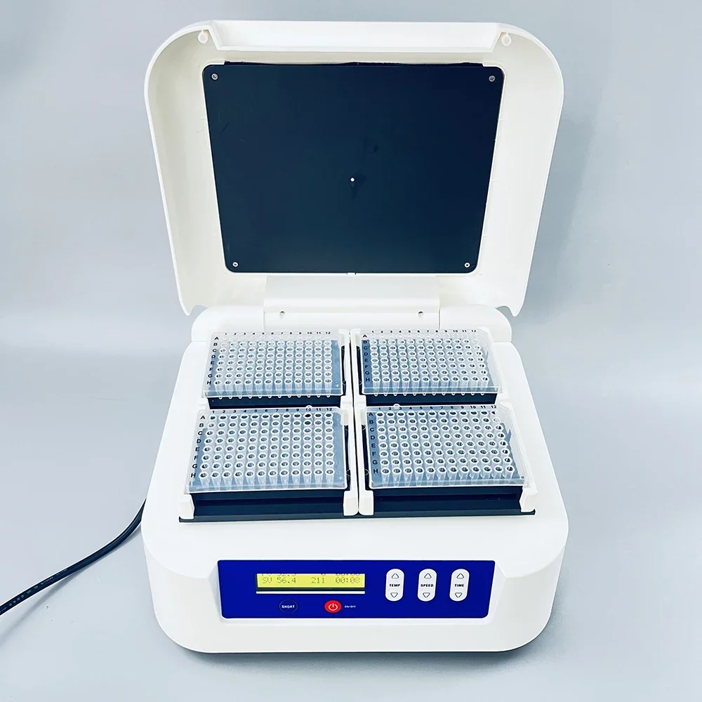 Biomedical Lab Temperature Oscillating Shaker Incubator Microplate ELISA Cell Culture Plate 24/48/96/384 Well 5-70 Degree