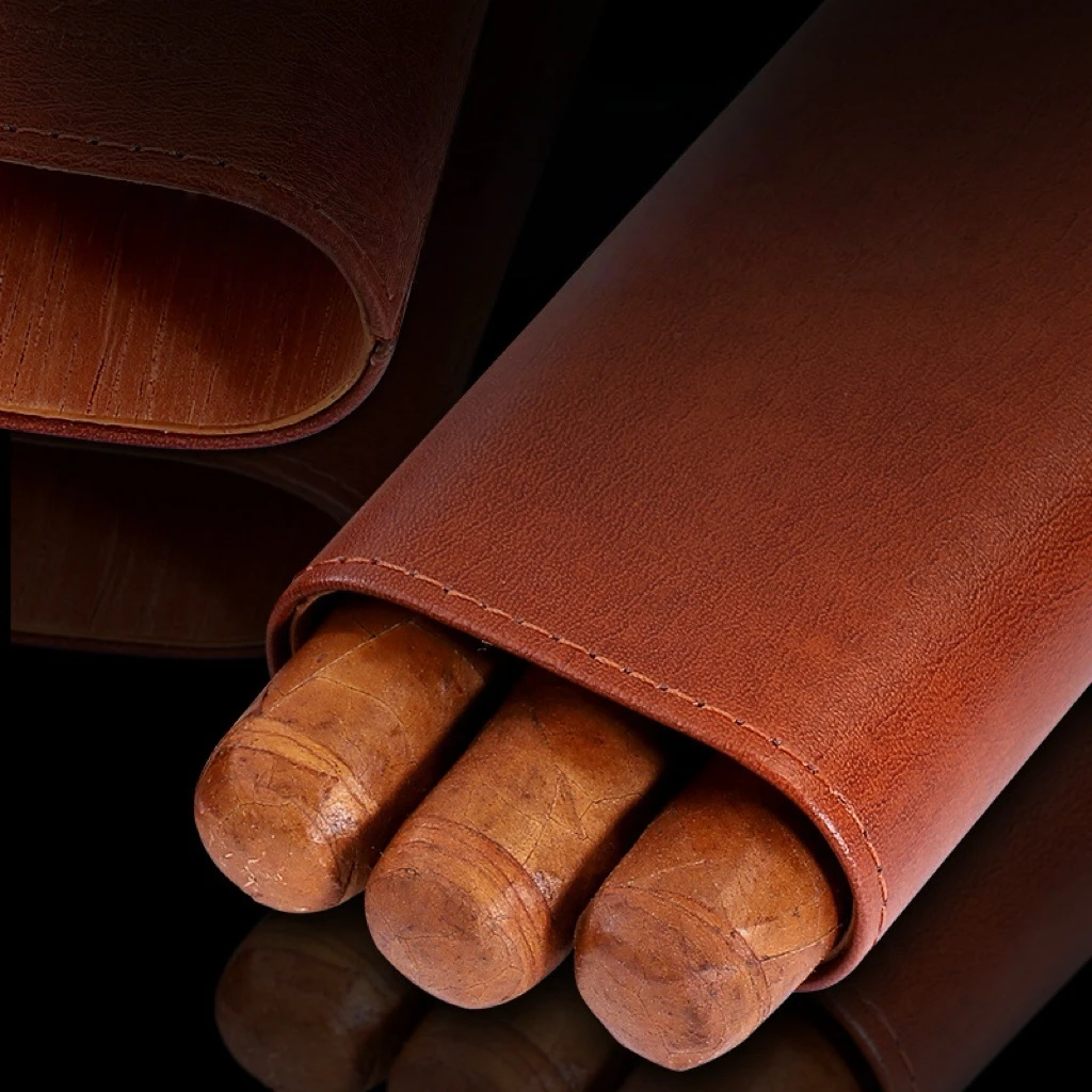 

Cigars - Cigar Accessories Include Stainless Steel Cigar Cutter - Cigar Gift Box For Cigar Lovers (Brown)