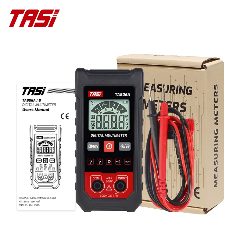 TASI TA636A TA636B Illuminance Meter Brightness Test Recorder 0.1-200000LUX Light Meter High Accuracy LED Digital Display Tester