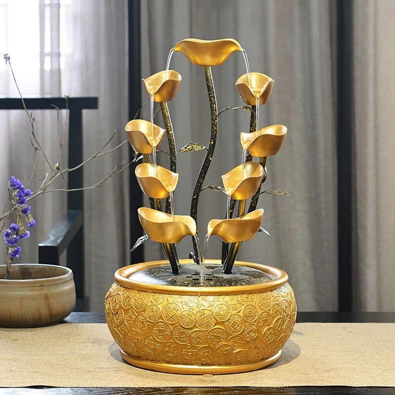 

Opening Gifts Flowing Water Fountain Fortune Tree Living Room Ornament New Store Indoor Lucky Office Desktop Decoration