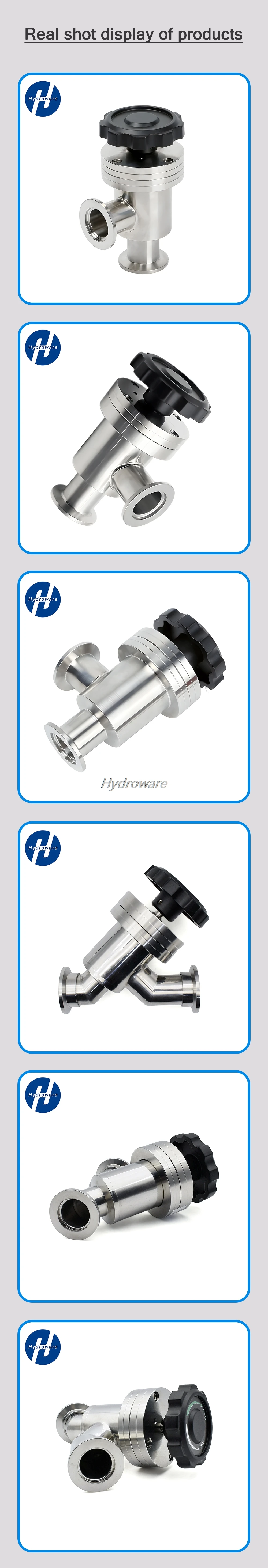 SS304 Edelstahl KF Hochvakuumventil – KF16/25/40/50 Manuelle Y/L-Typ-Flapper mit hoher Dichtung für Pharma Industrial Lab Semicon – Detail 3