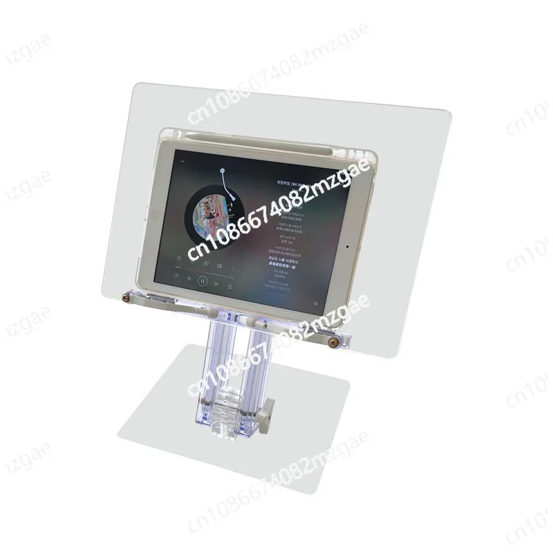 

Upgraded retractable acrylic transparent reading stand ipad flat bracket