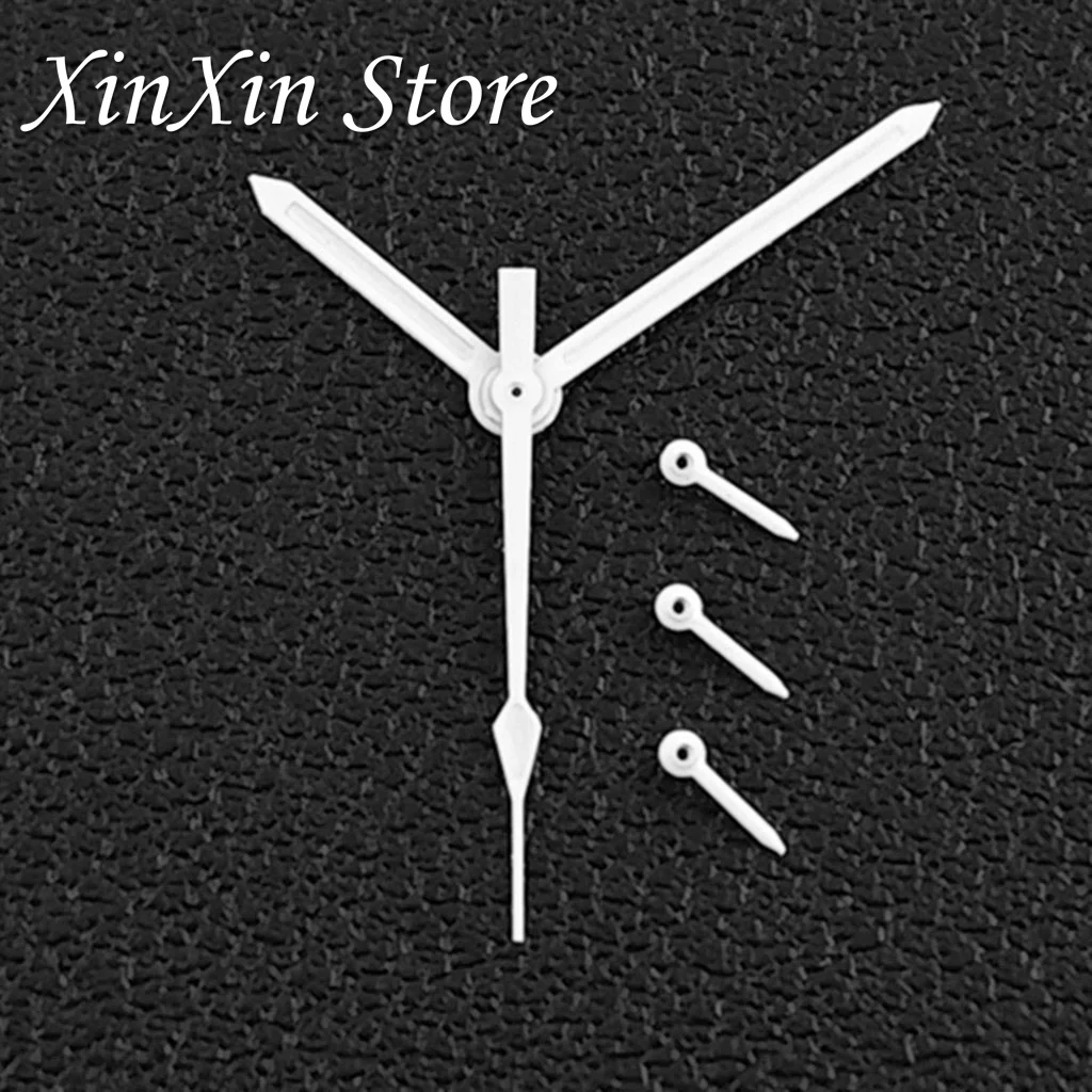 إكسسوارات الساعة VK63 6 دبابيس ساعة Speedmaster الأيدي أبيض أسود مؤشر أخضر مضيء مناسب لحركة الكوارتز VK63 VK64