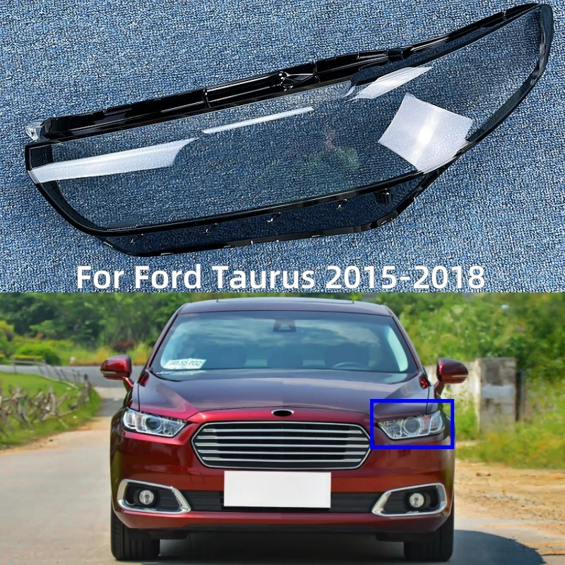 

For Ford Taurus 2015 2016 2017 2018 Car Accsesories Transparent PC Material Headlights Cover Left/Right