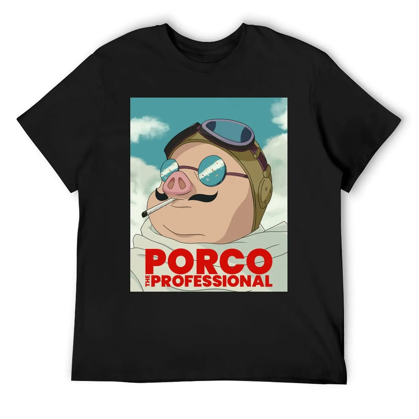 

Porco: The Professional T-Shirt anime shirt vintage anime shirt tees compression shirt men