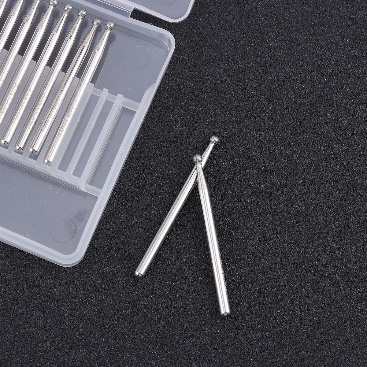 

30pcs Diamond Grinding Rod Electric Burr Corundum Silver Rotary Tool Professional Stone Glass Ceramic Plastic
