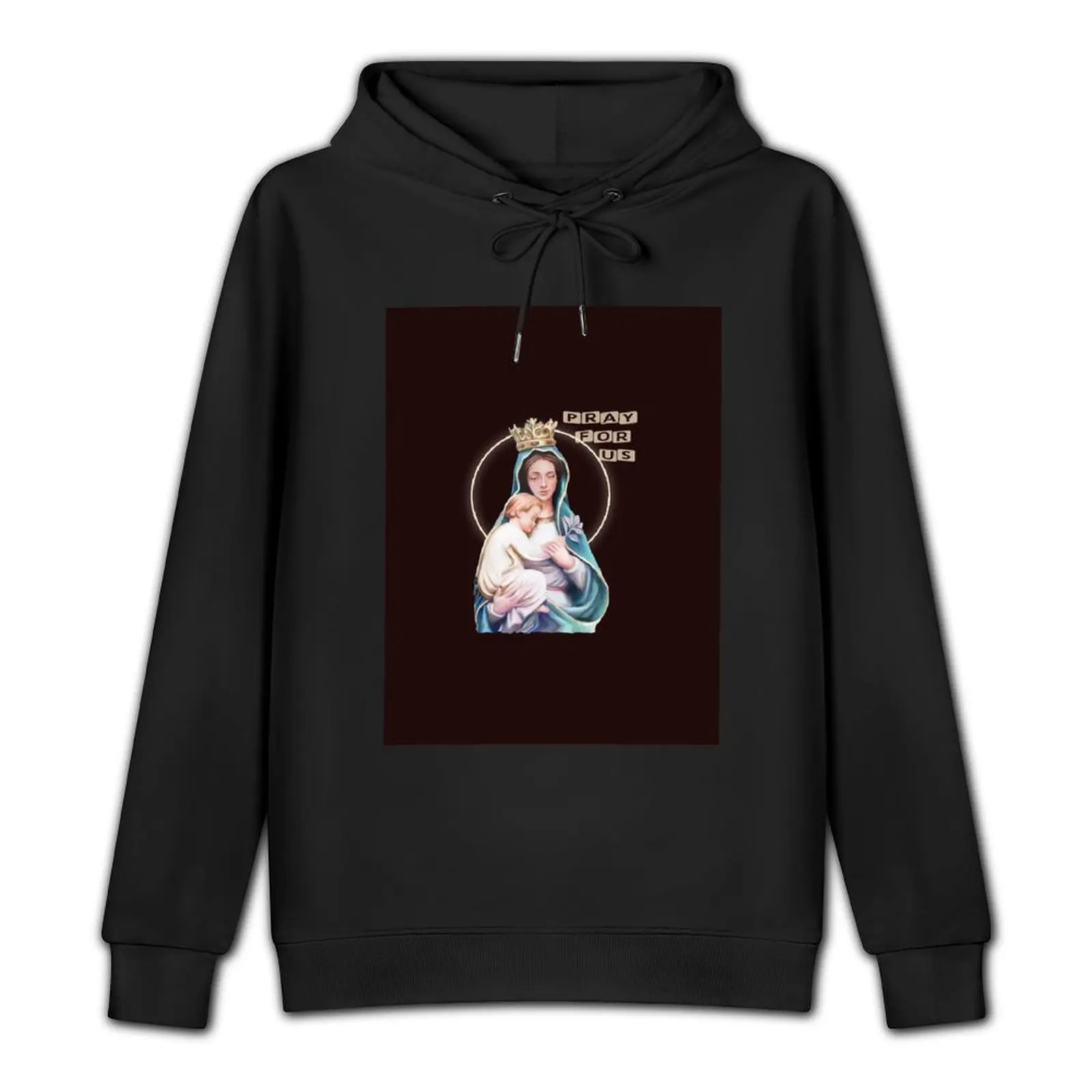 Virgin Mary and Baby Jesus Pullover Hoodie autumn clothes mens clothing hoodies and sweatshirts new