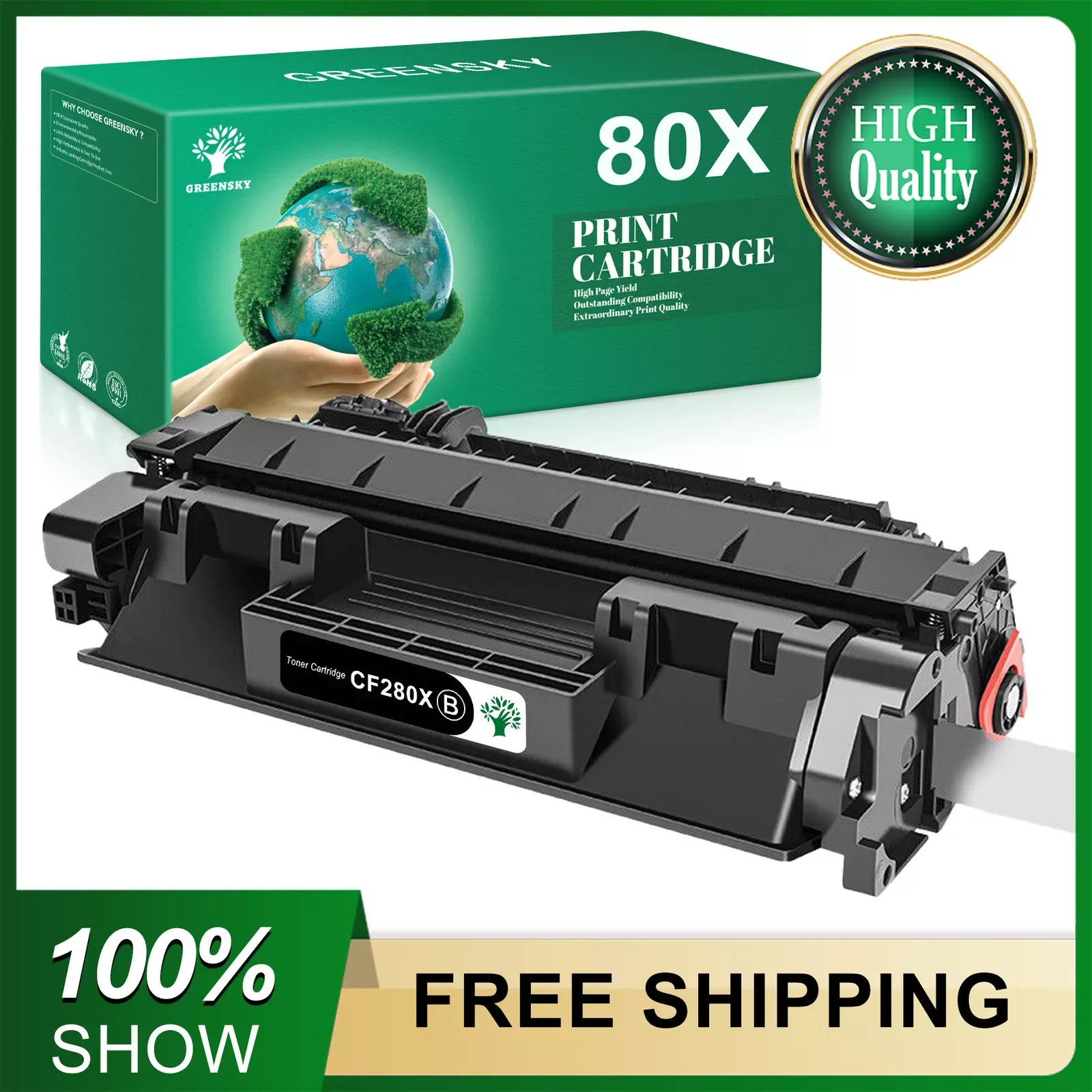 

1PK черный CF280X 80X Тонер, совместимый с HP Laserjet Pro 400 M401dn M401n M425